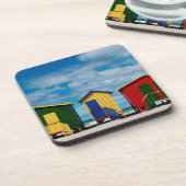 Dessous-de-verre Changer De Chambre. Plage de Muizenberg, au Cap (Côté gauche)