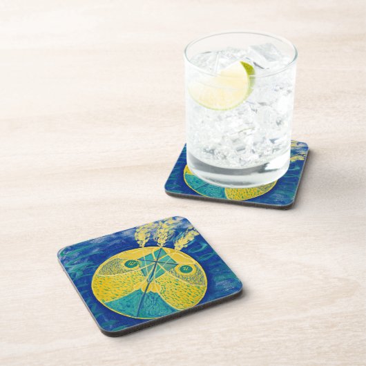 Dessous-de-verre Chaos Primordial, 1906-1907 par Hilma af Klint (Côté Droit)