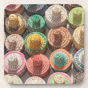 Dessous-de-verre Chapeaux Tissés Colorés