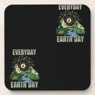 Dessous-de-verre Chaque jour est le jour de la Terre