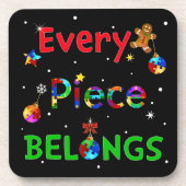 Dessous-de-verre Chaque pièce appartient à Noël (Devant)