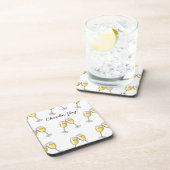 Dessous-de-verre Chardon-Yay ! Lunettes blanches ! (Côté Droit)