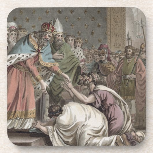 Dessous-de-verre Charlemagne (742-814) reçoit les ambassadeurs pour (Devant)