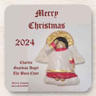 DESSOUS-DE-VERRE CHARLES MERRY CHRISTMAS GUARDIAN ANGEL 2024