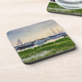 Dessous-de-verre Charleston Harbour Boats Sunset (Côté gauche)