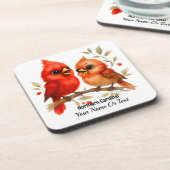 Dessous-de-verre Charme Cardinal du Nord (Côté gauche)