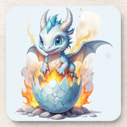 Dessous-de-verre Charming Blue Dragon Frostfire (Devant)