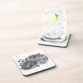 Dessous-de-verre Chasse à la caille avec chien de chasse (Côté Droit)