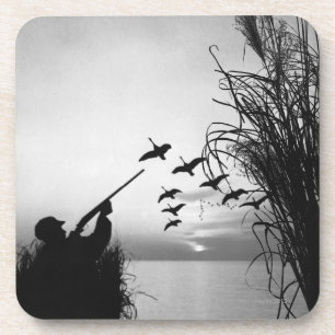 Dessous-de-verre Chasse de canard d'homme