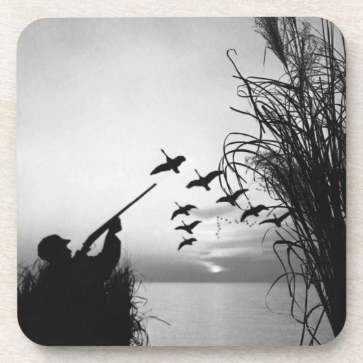 Dessous-de-verre Chasse de canard d'homme (Devant)