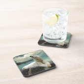 Dessous-de-verre Chasseur blanc d'ours blanc sur la roche (Côté Droit)