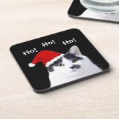 Dessous-de-verre Chat à Santa Hat Noël (Côté gauche)