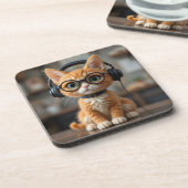 Dessous-de-verre Chat au gingembre (Côté gauche)
