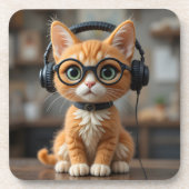 Dessous-de-verre Chat au gingembre (Devant)