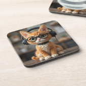 Dessous-de-verre Chat au gingembre (Côté gauche)