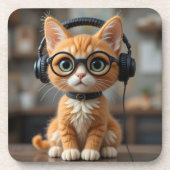 Dessous-de-verre Chat au gingembre (Devant)