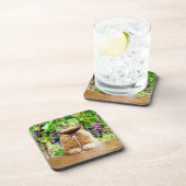 Dessous-de-verre Chat avec verre de vin (Côté Droit)