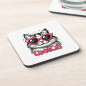 Dessous-de-verre Chat Cool 1 (Côté gauche)