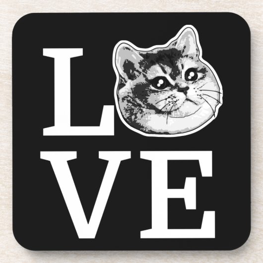 Dessous-de-verre Chat d'amour de Philly (Devant)