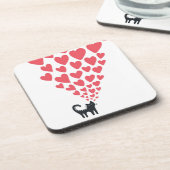 Dessous-de-verre Chat dans l'amour (Côté gauche)