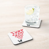 Dessous-de-verre Chat dans l'amour (Côté Droit)