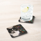 Dessous-de-verre chat de Noël (Côté Droit)