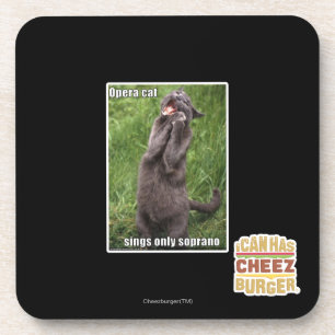 Dessous-de-verre Chat d'opéra