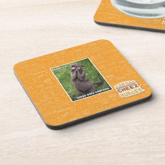 Dessous-de-verre Chat d'opéra (Côté gauche)