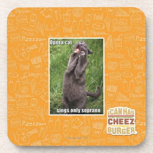 Dessous-de-verre Chat d'opéra (Devant)