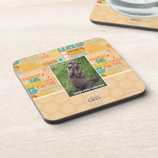 Dessous-de-verre Chat d'opéra (Côté gauche)