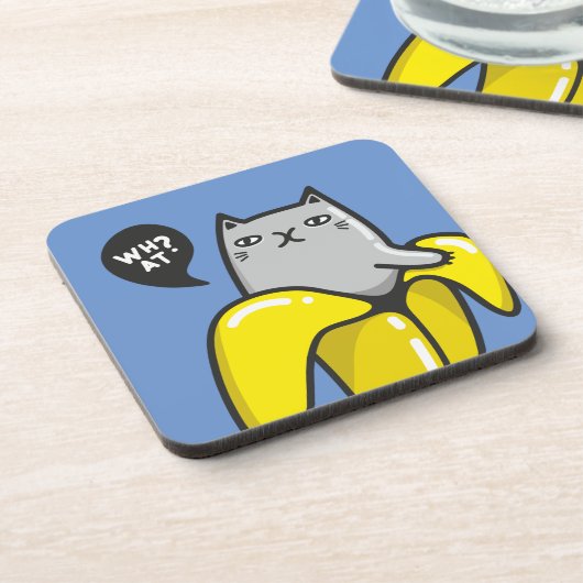 Dessous-de-verre Chat en banane (Côté gauche)