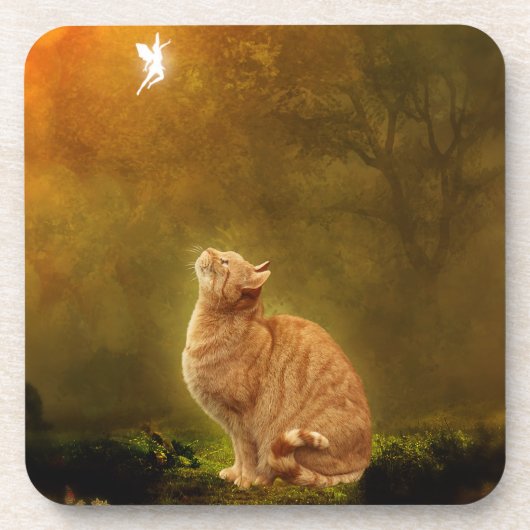 Dessous-de-verre Chat et fée (Devant)