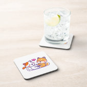 Dessous-de-verre Chat et Shiba Inu (Côté Droit)