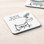 Dessous-de-verre Chat fâché et l'arbre de Noël (Côté gauche)