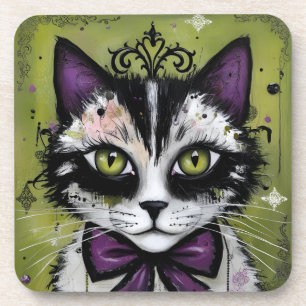 Dessous-de-verre Chat gothique