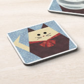 Dessous de verre - Chat gras (Côté gauche)