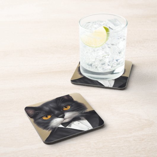 Dessous-de-verre Chat intelligent (Côté Droit)