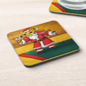 Dessous-de-verre Chat Noël Père Noël Darts (Côté gauche)