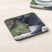 Dessous-de-verre Chat noir (Côté gauche)