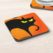 Dessous-de-verre Chat noir (Côté gauche)