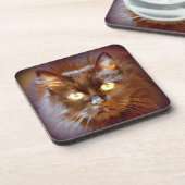 Dessous-de-verre chat noir (Côté gauche)
