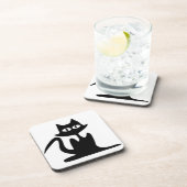 DESSOUS-DE-VERRE CHAT NOIR (Côté Droit)