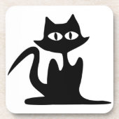 DESSOUS-DE-VERRE CHAT NOIR (Devant)