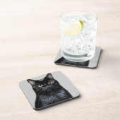 Dessous-de-verre Chat noir (Côté Droit)