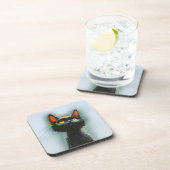 Dessous-de-verre Chat noir enchanté (Côté Droit)