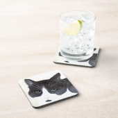 Dessous-de-verre Chat noir et blanc (Côté Droit)