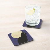 Dessous-de-verre Chat noir et la lune (Côté Droit)