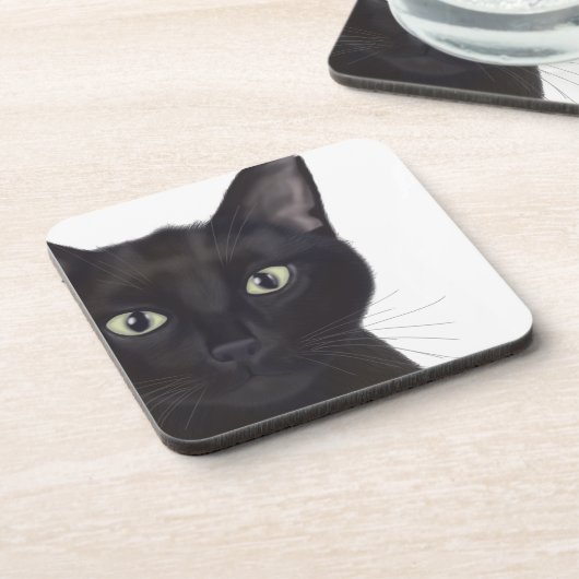 Dessous-de-verre Chat, Portrait de Gus (Côté gauche)