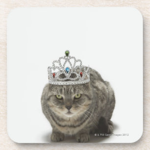 Dessous-de-verre Chat utilisant un diadème