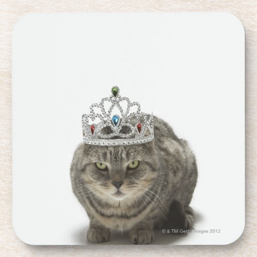 Dessous-de-verre Chat utilisant un diadème (Devant)